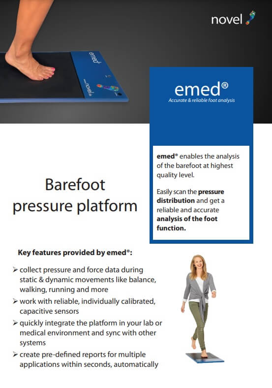 foot pressure measurement platform - emed