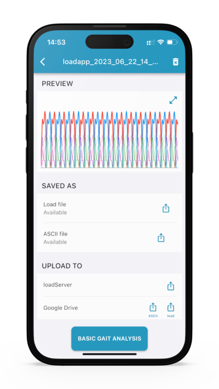loadapp for loadsol data export